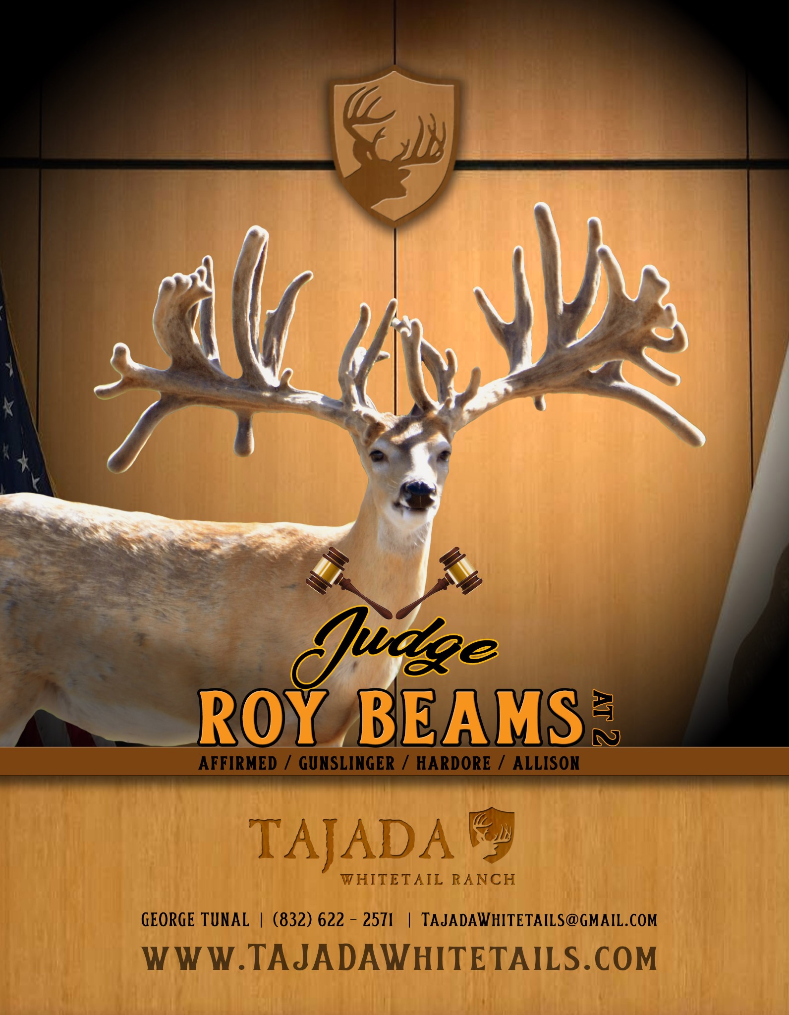 Judge Roy Beams Tajada advertising design